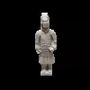 Sculptures, statuettes and miniatures - Antique Colorful Statue Warriors with Terracotta Armor 23cm - ARABESK
