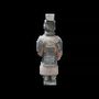 Sculptures, statuettes and miniatures - Antique Colorful Statue Warriors with Terracotta Armor 23cm - ARABESK