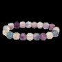 Bracelets - Multicolored Fluorite bracelet AA beads 10mm - ARABESK