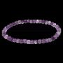 Bracelets - Amethyst Ribbon Bracelet A beads 4mm - ARABESK