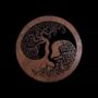Wireless lamps - Ying Yang Tree of Life Wooden Magnetic Panel - ARABESK