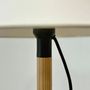 Lampes de table - CLASICA lampe à poser en bois de pin mélis finition naturelle ou noire - LUXCAMBRA