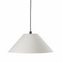 Hanging lights - CLASICA suspension white lampshade - LUXCAMBRA