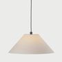 Hanging lights - CLASICA suspension white lampshade - LUXCAMBRA