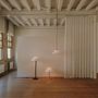 Hanging lights - CLASICA suspension white lampshade - LUXCAMBRA