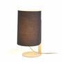 Table lamps - CLIPAM table lamp in white with cotton lampshades - LUXCAMBRA