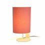 Table lamps - CLIPAM table lamp in white with cotton lampshades - LUXCAMBRA