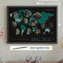 Decorative objects - Scratch off wine map - World - 1020 DÉGUSTATIONS