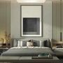 Office furniture and storage - CUADRO ceiling lamp in cottonet - LUXCAMBRA