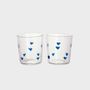 Glass - Glass hearts / set of 2 - blue - AND NOOK