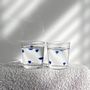 Glass - Glass hearts / set of 2 - blue - AND NOOK