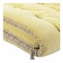Canapés - Futon MATTEO velours de coton jaune pastel 80x180 - BLANC D'IVOIRE