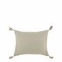 Coussins textile - Housse de coussin MATTEO velours de coton abricot 30x40 - BLANC D'IVOIRE