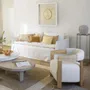 Coussins textile - Housse de coussin CHLOE lin lavé abricot 60x40 - BLANC D'IVOIRE