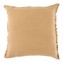 Coussins textile - Housse de coussin CHLOE lin lavé abricot 50x50 - BLANC D'IVOIRE