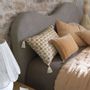 Coussins textile - Housse de coussin CHLOE lin lavé abricot 50x50 - BLANC D'IVOIRE