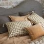 Fabric cushions - DAPHNE beige cotton cushion cover 50x50 - BLANC D'IVOIRE