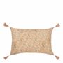 Coussins textile - Housse de coussin SOLINA coton rose 40x60 - BLANC D'IVOIRE