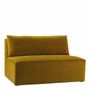 Sofas - LOU sofa saffron velvet central module 130x92x74.5 - BLANC D'IVOIRE