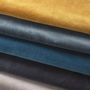 Ottomans - LOU saffron velvet pouf for LOU sofa 130x92x41 - BLANC D'IVOIRE