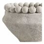 Baskets - ALEO light gray cement planter - Small model - dia 19.5x19.5x11.7 - BLANC D'IVOIRE