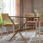 Chairs - PALOMA chair saffron velvet ash blond wood finish 60.5x54x87 - BLANC D'IVOIRE