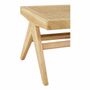 Benches - MENA bench verdigris velvet rubberwood blond wood finish 150x45x50 - BLANC D'IVOIRE