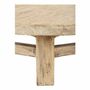 Coffee tables - BAO coffee table recycled natural elm dia 105x40 - BLANC D'IVOIRE