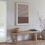 Benches - BAO bench recycled natural elm 150x40x47 - BLANC D'IVOIRE