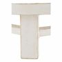 Tables basses - Table basse BAO orme blanc recyclé dia 105x40 - BLANC D'IVOIRE