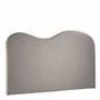 Têtes de lit - Tête de lit SERENA tissu gris 201x11x125 - BLANC D'IVOIRE