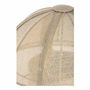 Lampes à poser - Lampe HÉLOÏSE métal doré et AJ tissu crème dia 48x50 - BLANC D'IVOIRE