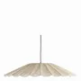 Suspensions - Suspension MARGUERITE jute blanche et métal dia 90x16 - BLANC D'IVOIRE