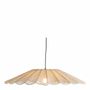 Hanging lights - MARGUERITE suspension white jute and metal dia 90x16 - BLANC D'IVOIRE