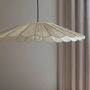 Hanging lights - MARGUERITE suspension white jute and metal dia 90x16 - BLANC D'IVOIRE