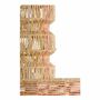 Hanging lights - HOKA pendant light non-electrified natural paper rope and coral dia 50.5x55.5 - BLANC D'IVOIRE
