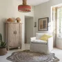 Hanging lights - HOKA pendant light non-electrified natural paper rope and coral dia 50.5x55.5 - BLANC D'IVOIRE