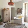 Hanging lights - HOKA pendant light non-electrified natural paper rope and coral dia 50.5x55.5 - BLANC D'IVOIRE