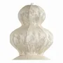 Suspensions - Suspension SORA métal et tissu mesh crème 49x49x84 - BLANC D'IVOIRE