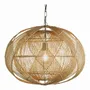 Hanging lights - NAKISHA natural rattan pendant light dia 65x48 - BLANC D'IVOIRE