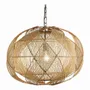 Hanging lights - NAKISHA natural rattan pendant light dia 65x48 - BLANC D'IVOIRE