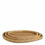Decorative objects - Set of 3 GALIA natural rattan trays 60x40, 52.5x34.5 and 45.5x28 - BLANC D'IVOIRE