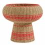 Decorative objects - Decorative cut HOKA natural paper rope and coral dia 33x28 - BLANC D'IVOIRE