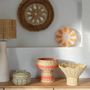 Decorative objects - Decorative cut HOKA natural paper rope and coral dia 33x28 - BLANC D'IVOIRE
