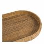 Decorative objects - Set of 2 ELYA natural rattan trays 54x26 and 46x21 - BLANC D'IVOIRE
