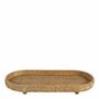 Decorative objects - Set of 2 ELYA natural rattan trays 54x26 and 46x21 - BLANC D'IVOIRE