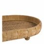 Decorative objects - Set of 2 ELYA natural rattan trays 54x26 and 46x21 - BLANC D'IVOIRE