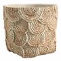 Baskets - OSA cream cement plant pot - Small model - 21x20.5x18.5 - BLANC D'IVOIRE