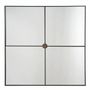 Miroirs - Miroir BASILE métal noir 80x5x80 - BLANC D'IVOIRE