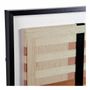 Tableaux - Décoration murale QUADRA corde de coton beige marron et noir 60x60 - BLANC D'IVOIRE